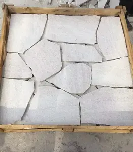 Crazy Paving White Quartzite Irregular Loose Stone Tiles