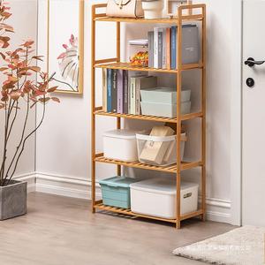Bamboo Multi Functional <b>Shelf</b> 50x40x30cm Standing Storage <b>Rack</b> For Living Room And Entryway - Product Image 2