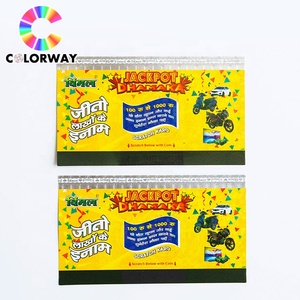 Nhãn dán nhãn phiếu giảm giá vé nhà sản xuất, chống giả antifake ba chiều <span class=keywords><strong>Scratch</strong></span> cạo mã an ninh thẻ giấy in ấn nhà máy - Product Image 2