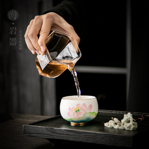 Dehua White Porcelain Hand Painted Teacup Round Single Cup For Kung Fu <b>Tea</b> <b>Set</b> Afternoon <b>Tea</b> <b>Gift</b> - Product Image 3
