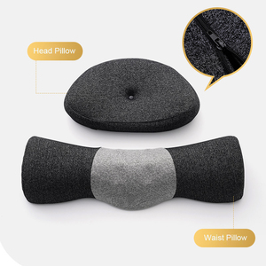MAIDISHI WJ-2071+342 Abnehmbares Memory-Schaum Wissenschaftliches <span class=keywords><strong>Massage</strong></span>-Multifunktionskissen für Nacken, Wirbelsäule und Taillenschutz 100% Baumwolle - Product Image 3