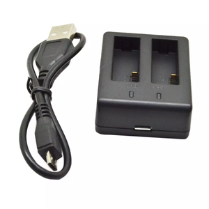Chargeur de batterie double USB pour <span class=keywords><strong>cam</strong></span>éra d'action AKASO Campark Vemico APEMAN DBPOWER NEXGADGET WiMiUS Lightdow <span class=keywords><strong>EKEN</strong></span> SJ4000 SJ5000 - Product Image 1
