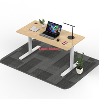 Nouvelle table de bureau réglable en hauteur à double moteur, colonne ronde standard, cadre métallique, vente directe usine
