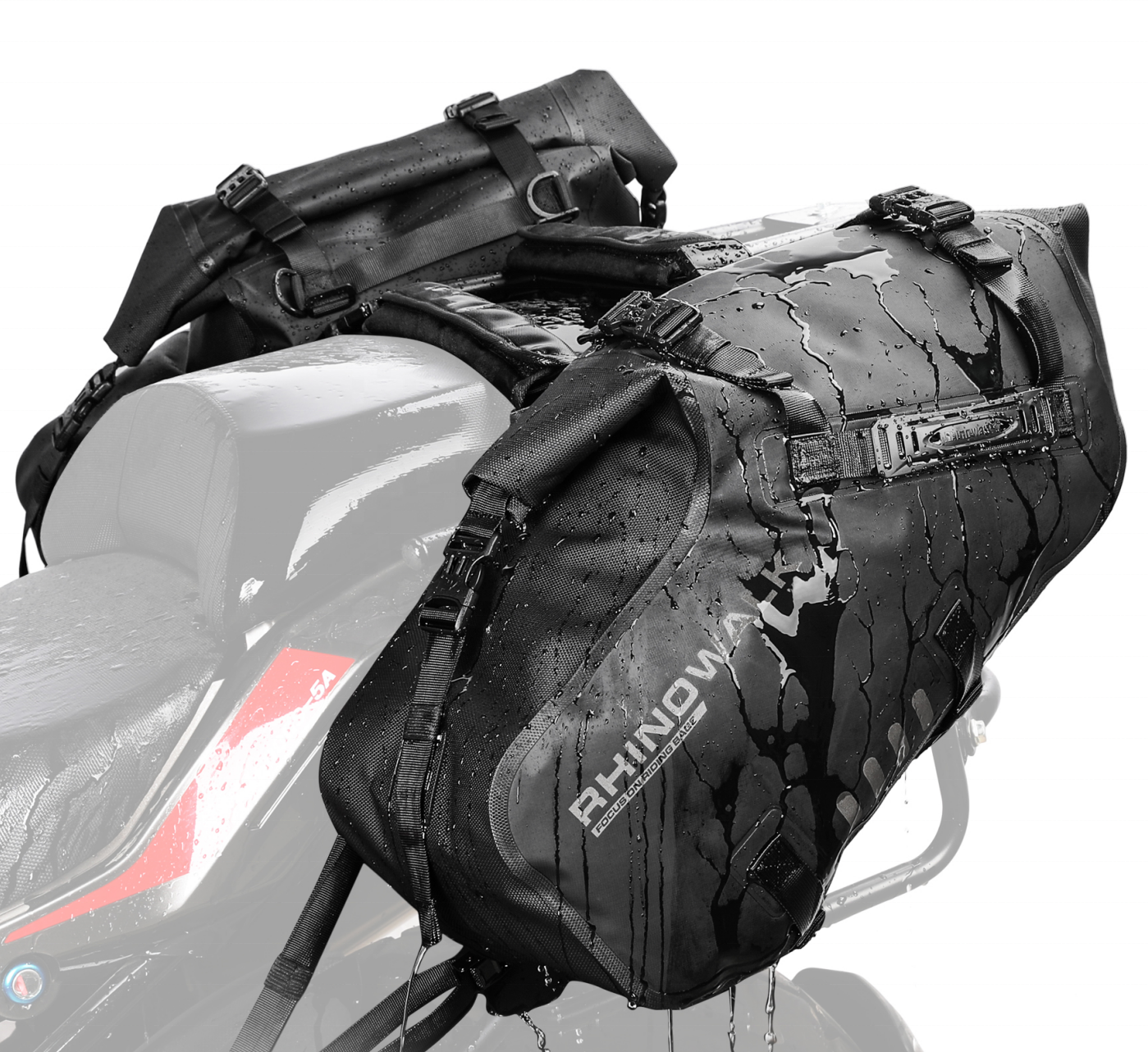 Motorcycle Saddlebags,Motorbike Panniers Waterproof Side Luggage Seat