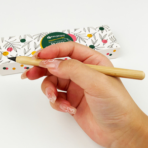 YF personalizzato disegno rotondo bastone carbone di compressione <span class=keywords><strong>matita</strong></span> di bambù nero 15cm per uso artistico scuola - Product Image 4