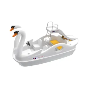 2024 nueva diversión acuática usada cisne blanco tobogán acuático barco eléctrico