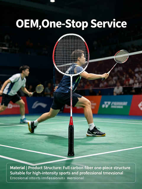 High Quality Carbon Fiber Badminton Racket 5U 75g Flexible Shaft Durable PU Grip for Offense and Defense Training