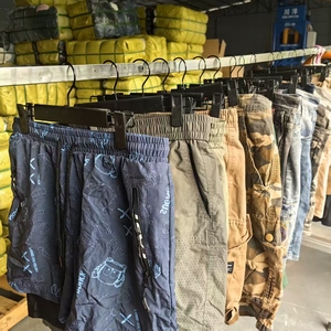 MS03 Shorts d'été pour hommes d'occasion de bonne qualité, en coton mélangé, shorts de plage, shorts de sport et shorts en jean, vente en balles - Product Image 4