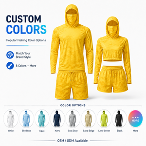 <span class=keywords><strong>Ropa</strong></span> de Pesca para Hombre OEM ODM. Sudadera con Capucha de Pesca Negra Personalizada, <span class=keywords><strong>Ropa</strong></span> de Playa con Protección Solar UPF 50+, Camisa Transpirable y Ligera - Product Image 6