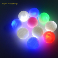 Balles de golf LED qui brillent dans le noir, balles de golf lumineuses colorées pour l'entraînement de golf nocturne, accessoires sportifs pour le parcours de golf