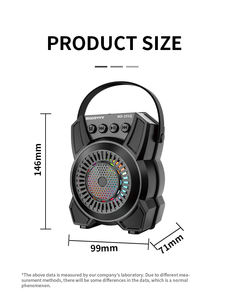 MODORWY-altavoz portátil para <span class=keywords><strong>karaoke</strong></span>, dispositivo de audio estéreo inalámbrico con Supergraves, 3 pulgadas, 8W, compra 5 y obtén 1 gratis - Product Image 6
