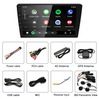 360 navigation panoramique hôte intégré TS18 Android autoradio Carplay 9 10 pouces voiture lecteur vidéo multimédia 4G Wifi