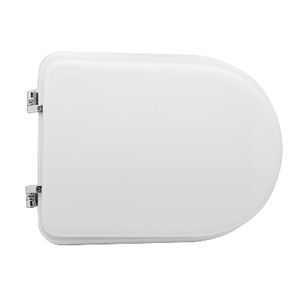 Asiento de inodoro para Azzurra Elios Shape 7, blanco, con bisagras de lazo, 50.5 cm de longitud - Product Image 1