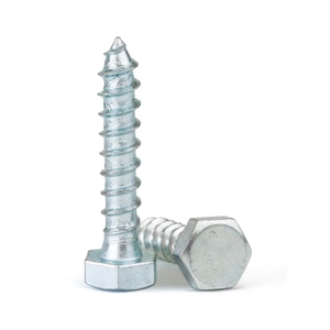 Tornillo hexagonal autorroscante de acero al carbono DIN571 SS304/SS316 A2-70 para madera, perno hexagonal - Product Image 1