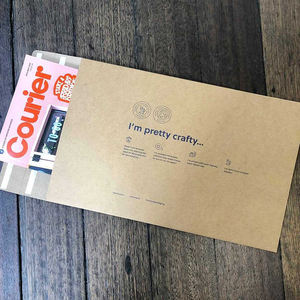 <span class=keywords><strong>Enveloppe</strong></span> en carton kraft brun à soufflet extensible recyclable et écologique avec logo imprimé personnalisé sac d'expédition rigide et résistant - Product Image 6