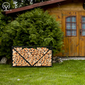 Chimenea de interior y exterior, estante de madera, soporte de estante de leña en forma cuadrada de Metal, accesorios para fogatas, herramientas - Product Image 6