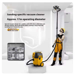 Máquina Pulidora de Paredes Automática con Colector de Polvo, <span class=keywords><strong>Lijadora</strong></span> de Paneles de Yeso de Alta Potencia con Aspiradora Integrada - Product Image 6