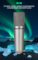 Microphone à condensateur filaire GAM-V87 Studio Sound, capsule omnidirectionnelle de 25 mm, suspension antichoc, 87 mm V87