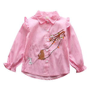 Camisetas de Manga Larga para Niñas, Camisetas Dulces con Estampado de Pekín, del Mercado Mayorista de Ropa - Product Image 1