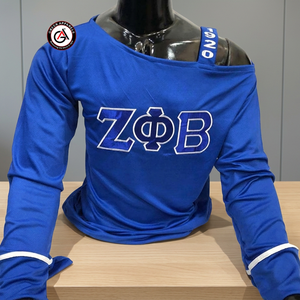 Zeta เสื้อเบลาส์ผ้าฝ้ายเปิดไหล่,เสื้อผ้าใส่สบายปักลายได้ตามต้องการ - Product Image 3