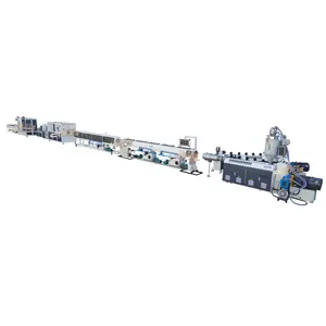 PPR PE HDPE LDPE Plastic Water Gas Oil Supply Pipe Tube Extrusion Production Line Single Screw Extruder Pipe Making Machine