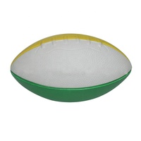 Ballon de football en mousse PU de 7 pouces, forme de ballon de rugby, ballon anti-stress en mousse pour enfants en polyuréthane