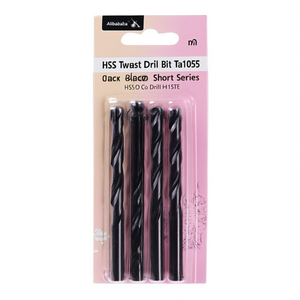 Hss Twist <b>Drill</b> <b>Bit</b> Ta1055 Black Short Series Hss Co <b>Drill</b> <b>Bits</b> - Product Image 2