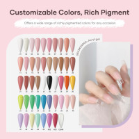 MissGel 2026 Gel à ongles sans TPO, fournitures OEM de haute qualité, gel de construction dur 30g, sans HEMA, gel acrylique pour extension d'ongles