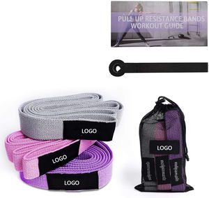 Set Van 4 Katoenen Stof Lange Weerstand Workout Bands Custom Logo Pull-Up Assistentie Oefenbanden - Product Image 3