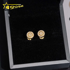 925 серьги-гвоздики из муассанита в стиле хип-хоп - Product Image 5