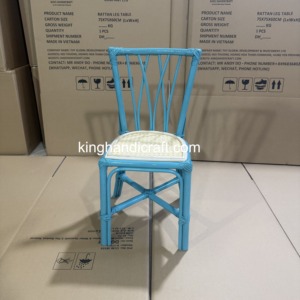 Chaises pour enfants en rotin faites à la main de qualité supérieure pour les fêtes, design personnalisé, mobilier pour événements pour enfants, fournisseur en gros - Product Image 2