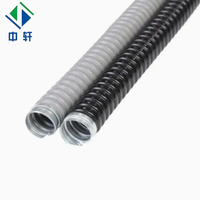 Tuyau de protection flexible en acier inoxydable haute résistance, recouvert de PVC, résistant aux flammes, pour câbles, raccords de conduits métalliques pour usage électrique