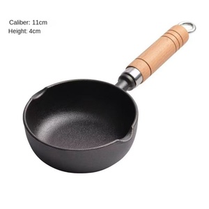 Hot Selling Cast Iron Pot Multifunctional Milk Saucepan and Egg Frying <b>Pan</b> with Oil Spout for Home Cooking - Product Image 3