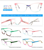 Nouveau design de montures en acétate œil de chat pour homme et femme, mode unique, couleur bonbon, montures de lunettes Europe OEM