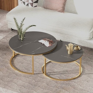 Ánh Sáng Sang Trọng Hiện Đại Phòng Khách Bàn Cà Phê Lớn Đá Mô Hình Cho Căn Hộ Nhỏ Bảng Bên Nhỏ Cho Internet Người Nổi Tiếng - Product Image 2