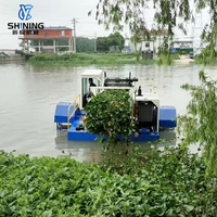 Petit bateau flottant pour la récolte des algues aquatiques, tondeuse à algues pour l'entretien des étangs et des canaux
