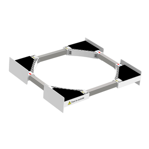 Pedestal de Lavandería de Acero Inoxidable, Soporte para Lavadora para Uso Doméstico, Hotelero y Comercial con Kit de Apilamiento - Product Image 1