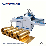 Machine de plastification thermique semi-automatique WESTONIX (30 m/min) avec adhésif sensible à la pression pour feuilles A2/A3/A4/B2, à usage chimique