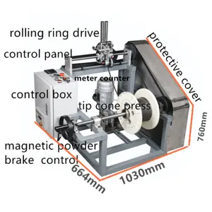 Ribobinatrice per bobine Qipang e avvolgitrice automatica macchina imballatrice per avvolgimenti di cavi Shanghai