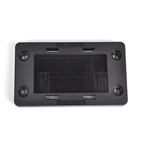 CES-BES-10 PA66 UL94 systèmes d'entrée de câble plaque de gestion de câble panneau accessoires de câblage cadre avec brosse