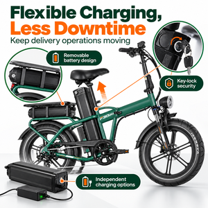 จักรยานไฟฟ้า QMWHEEL F30 Ultra UK Stock E Bike Bicicleta Electrica ขนาด 20 นิ้ว พับได้ 250W 70Ah แบตเตอรี่คู่ ขายส่ง - Product Image 6