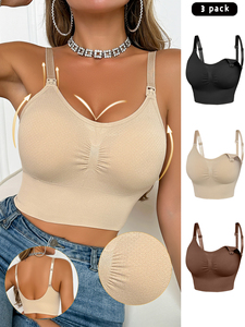 Soutien-Gorge d'Allaitement Mains Libres à Ouverture Frontale Confortable, Lingerie de Maternité Respirante pour Femmes Enceintes en Gros - Product Image 3