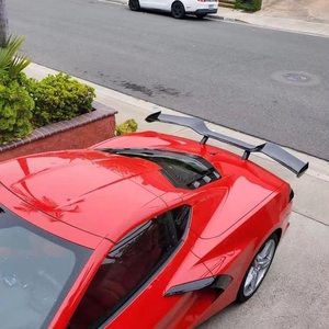 Aileron arrière pour <span class=keywords><strong>Chevrolet</strong></span> <span class=keywords><strong>Corvette</strong></span> <span class=keywords><strong>C8</strong></span> Z06 style fibre de carbone, <span class=keywords><strong>prix</strong></span> usine, vente en gros - Product Image 5