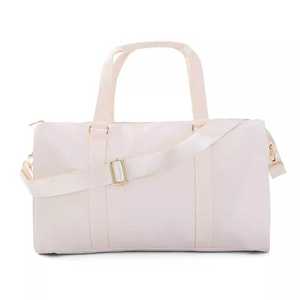White Solid Color Large Capacity Crossbody Travel Bag For Women Adjustable Strap Handbag Type Leisure Travel Waterproof Nylon - Product Image 1