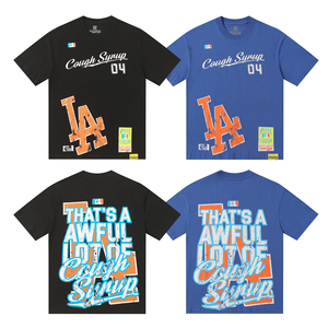 T-shirt da uomo con stampa 'THAT'S a AWFUL LOT of COUGH SYRUP', ALOCS, di alta qualità, 100% cotone, oversize, pesante, con grafica - Product Image 1