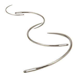 4個C型織り裁縫針室内装飾カーペット革キャンバス修理湾曲ピン手縫い針 - Product Image 2