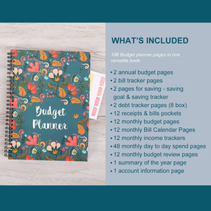LABON Factory Price Monthly Financial Budget Planner Custom (undated) with 12 Pockets <strong>Diary</strong> Pu Leather Eco- Friendly Paper <strong>BP</strong>-02 - Product Image 2