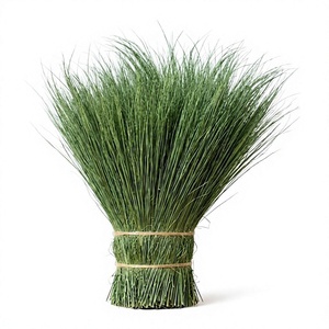 Balai en herbe naturelle à poils moyens, durable, écologique, fait main, pour le nettoyage des sols extérieurs, 35-44 pouces, style basique - Product Image 1