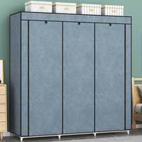 Vente en Gros Armoire Chambre Enfant Meuble Rangement Penderie Simple en Tissu Portable pour Vêtements