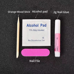 Outils professionnels pour ongles en gros - Colle à ongles jetable de haute qualité, colle gelée, lime à ongles, bâtonnets en bois, lingettes alcoolisées portables - Product Image 3